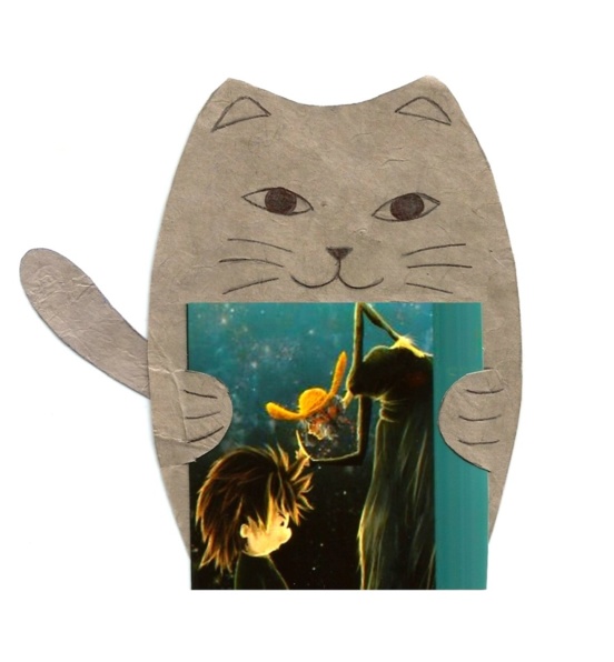 Porte photo "chat maron"