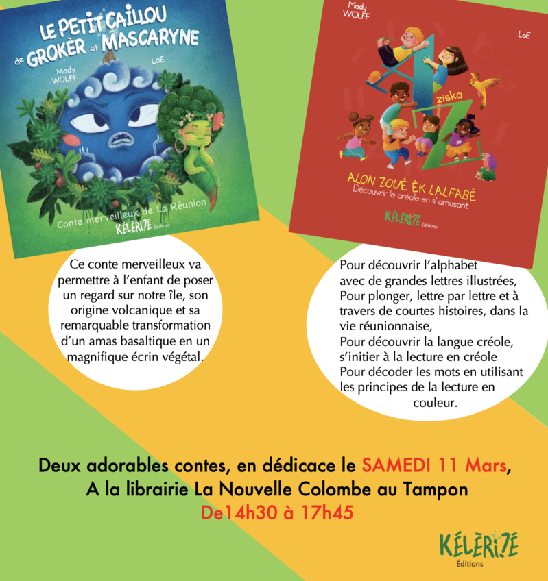 Dédicaces à la librairie La Nouvelle Colombe