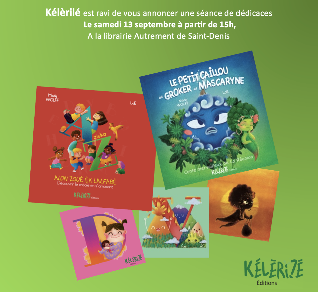 Dédicace à Librairie Autrement St Denis