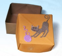 Fabriquer une boite origami